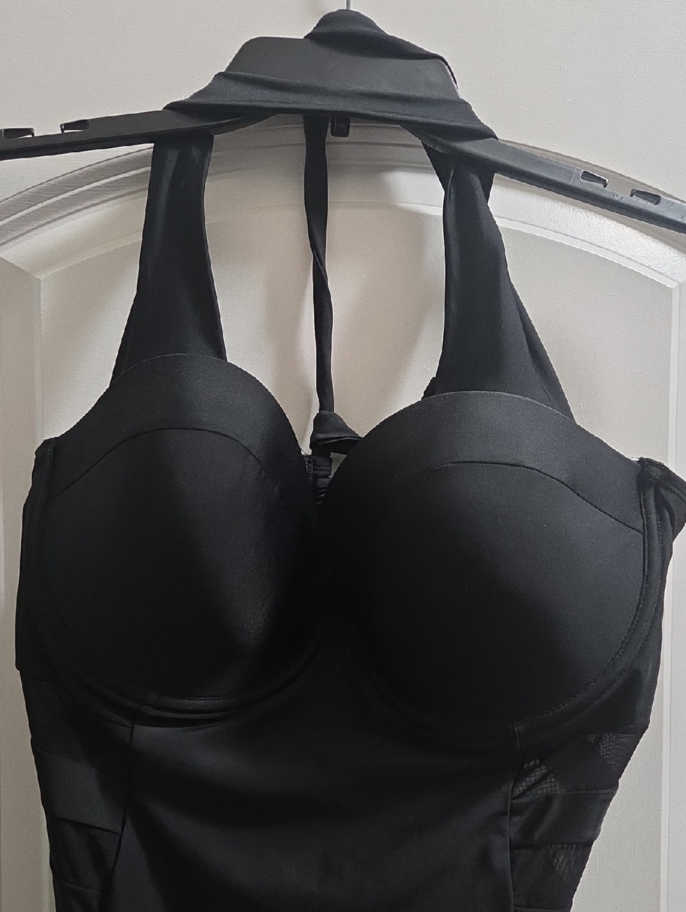 BNWT ADOREME 38/40 D-E Cup OnePiece Adjustble Swim w Multi-Style Underwire Top